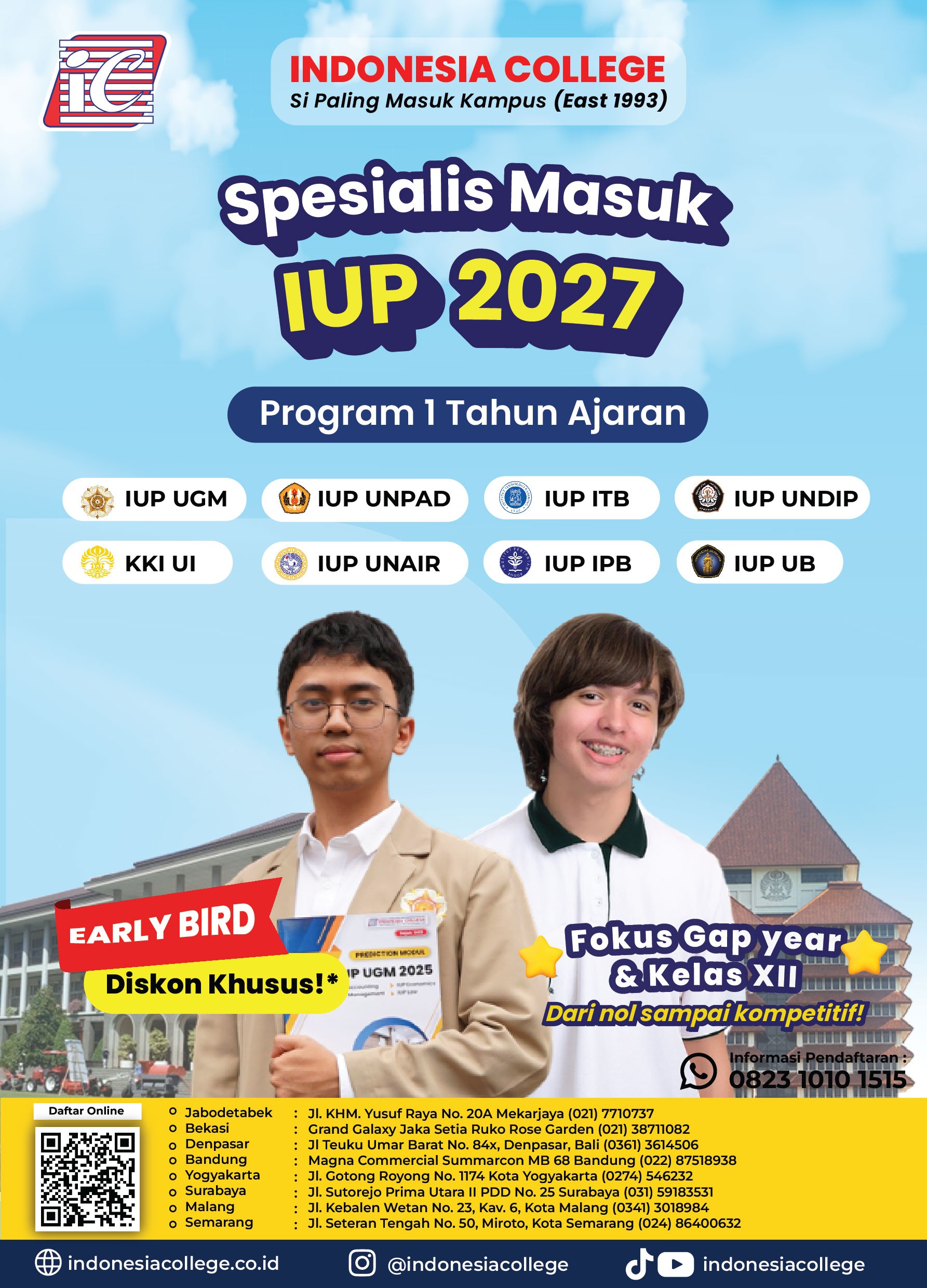 Bimbel IUP 2027 - 1 tahun ajaran