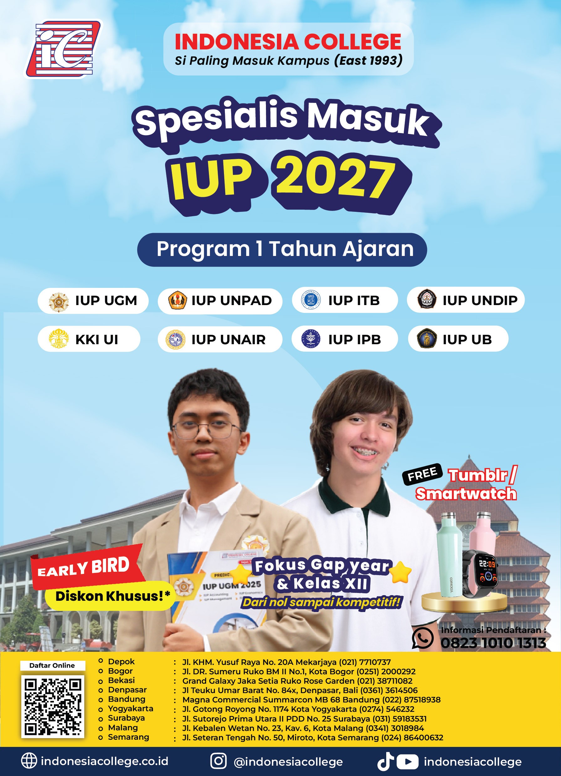 Bimbel IUP 2027 1 Tahun Ajaran 